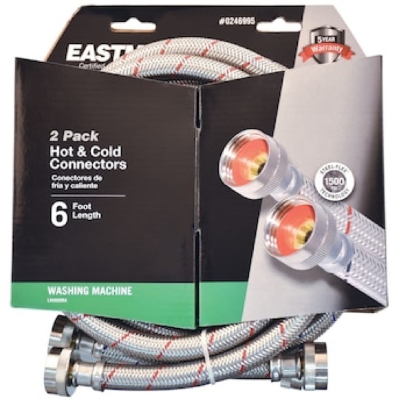 Eastman Other - NEW Eastman 6FT Hot & Cold  Washer machine Connectors
